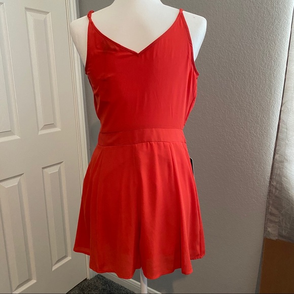 **Brand New** Express Romper Dress w/tie waist - Picture 4 of 9
